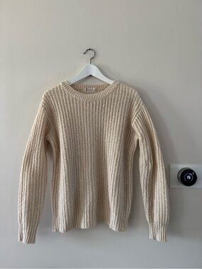 Alexander Wang Beige Chunky Knit Sweater